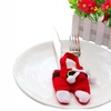 Image 5: 3 Packs Christmas Wine Bottle Bags / Santa Claus Cutlery Set