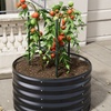 Image 6: Round Open-Bottom Galvanized Steel Raised Garden Bed