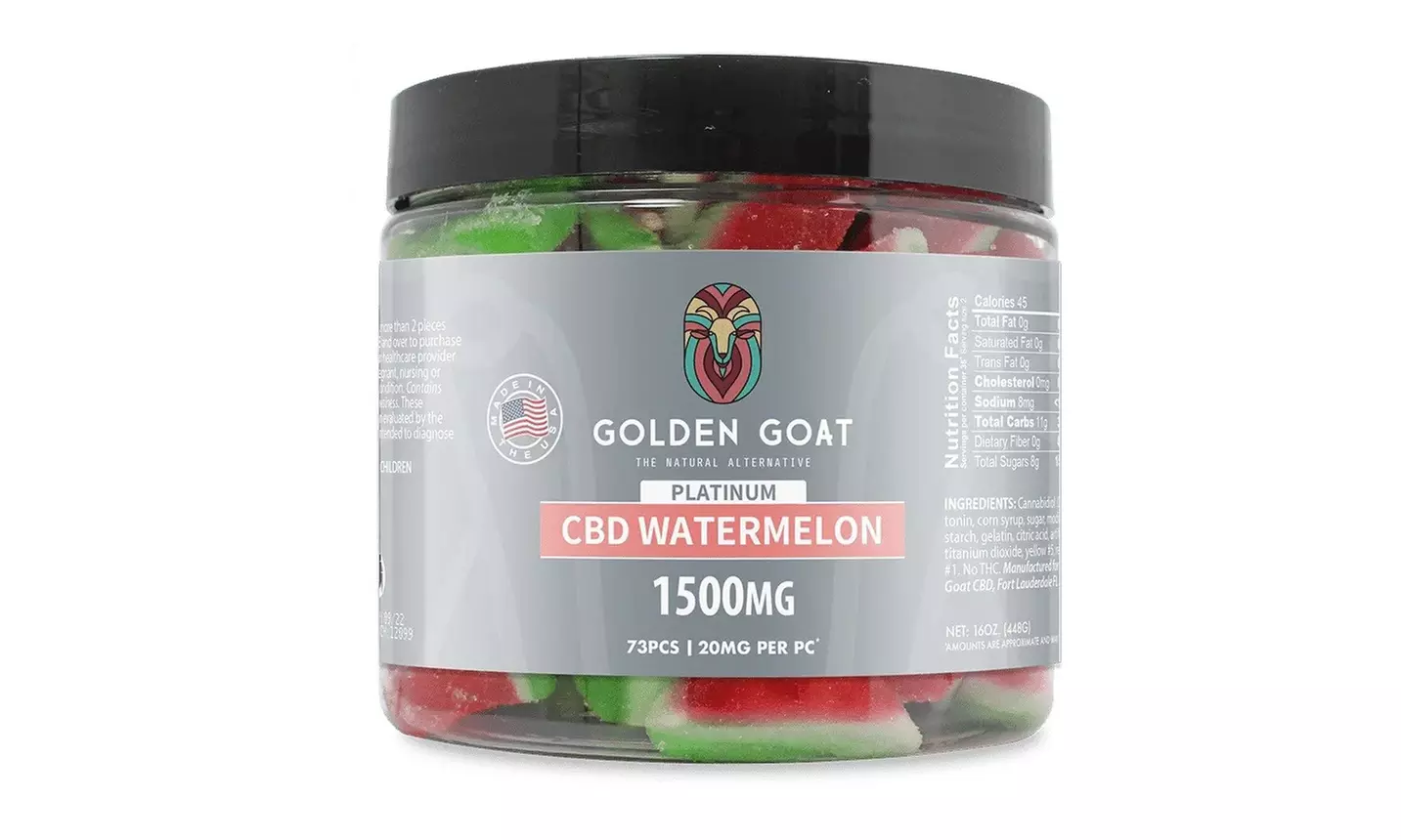 3000MG - 12,000MG Premium Grade CBD Infused Gummies by Golden Goat