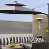 Image 5: Outsunny Cantilever Parasol with Solar or LED Lights