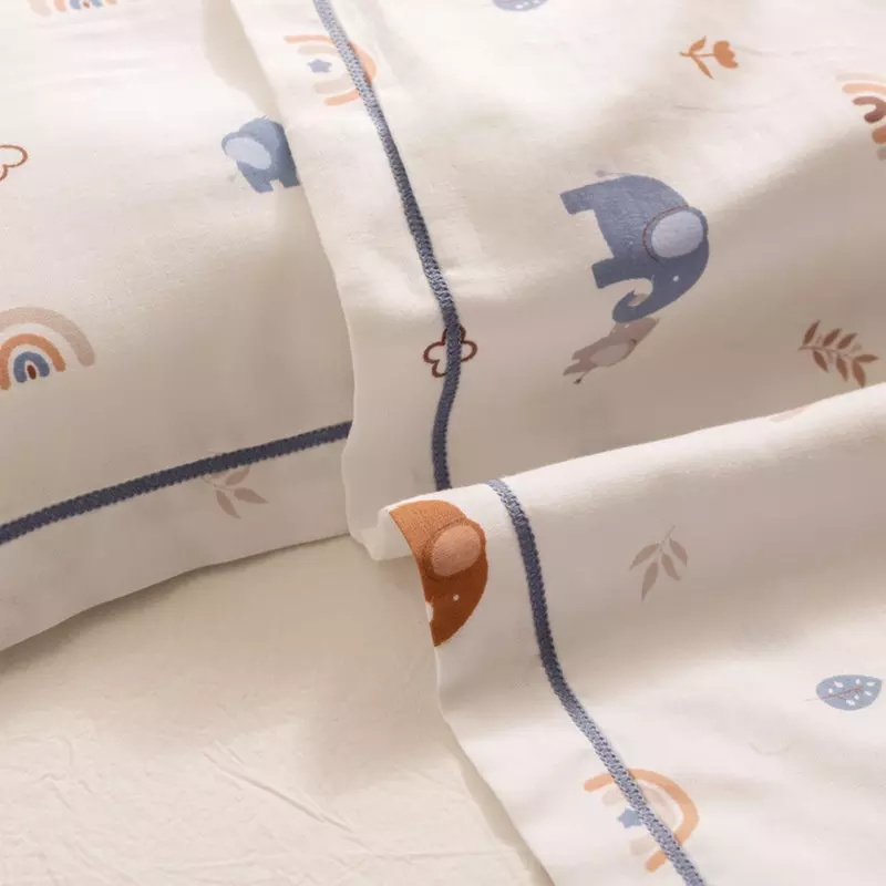 Breathable Pure Cotton Kids Pillowcase Pair
