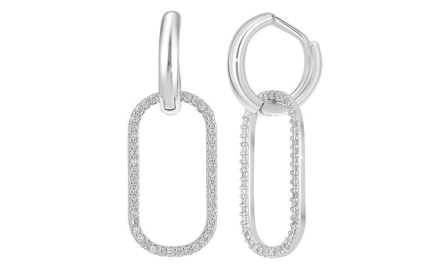 Image 8: Pendientes decorados con cristales brillantes, de SC Crystal