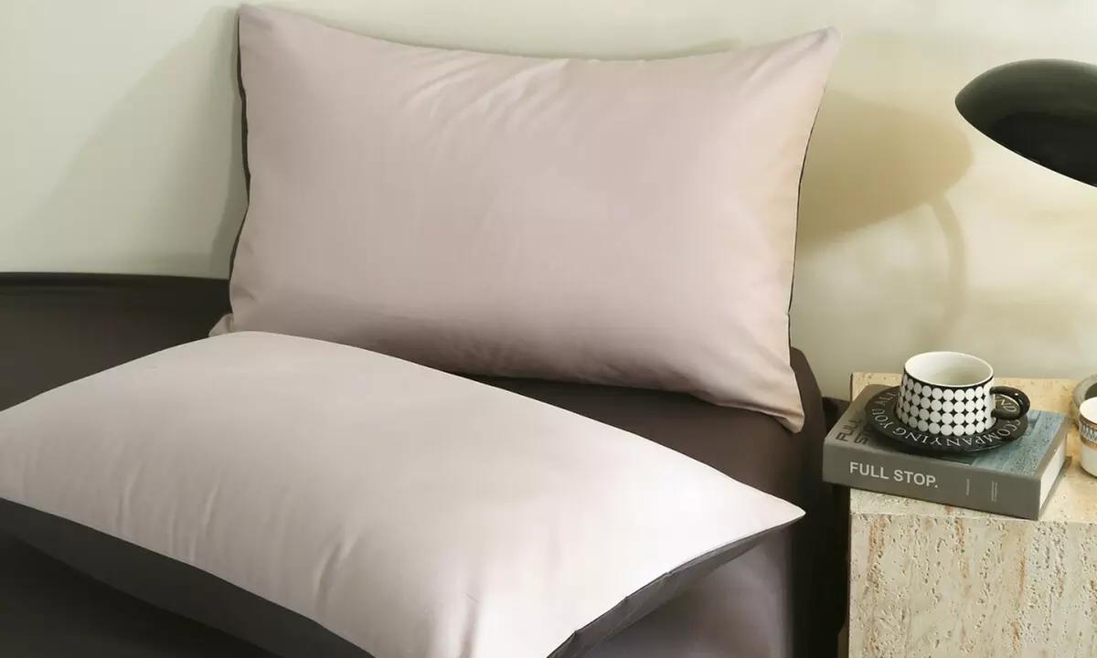 Reversible Pure Cotton Pillowcase Pair