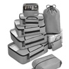 Image 3: 8-Piece Suitcase Compression Packing Cubes