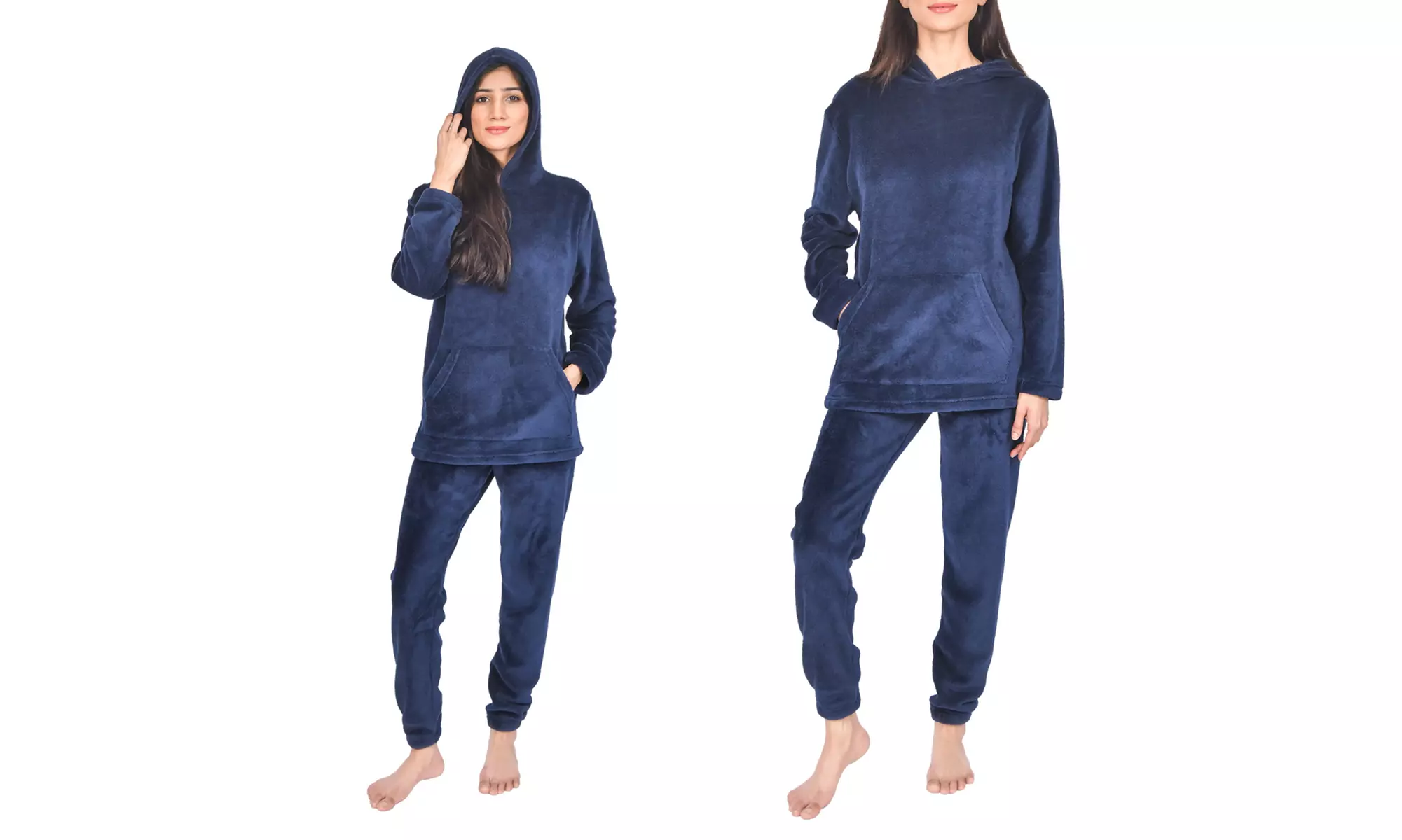 Women's Fleece Loungewear Hoodie and Jogger Set