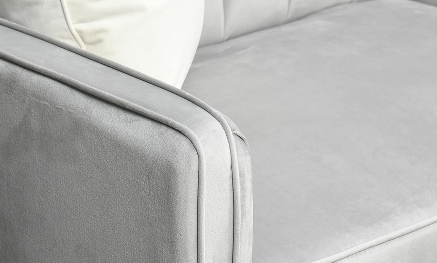 Image 6: HomCom Three Seater Sofa-Bed