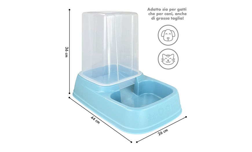 Image 4: Dispenser cibo e acqua per animali