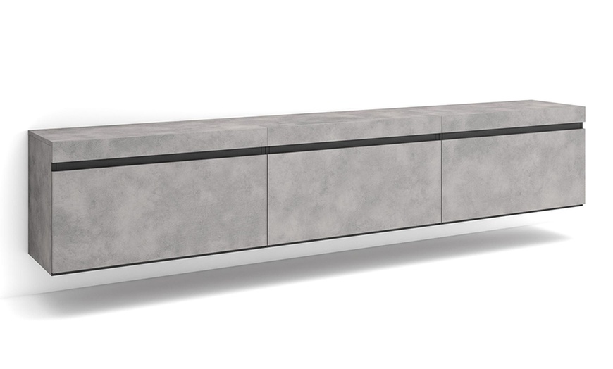 Image 24: Meuble TV suspendu avec grande capacité de rangement  