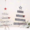 Image 3: Two or Four Christmas Tree Hanging Cards – Available in White and Grey
