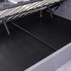 Image 6: Fabric Ottoman Bed with Wooden Frame & Gas Lift Under-Bed Storage 