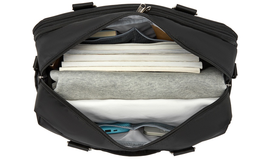 Image 18: KONO 20L Expandable Travel Duffel Bag with Wet-Dry Compartment