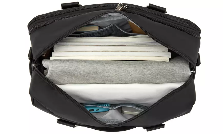 Image 18: 20L Expandable Travel Duffel Bag with Wet-Dry Compartment 