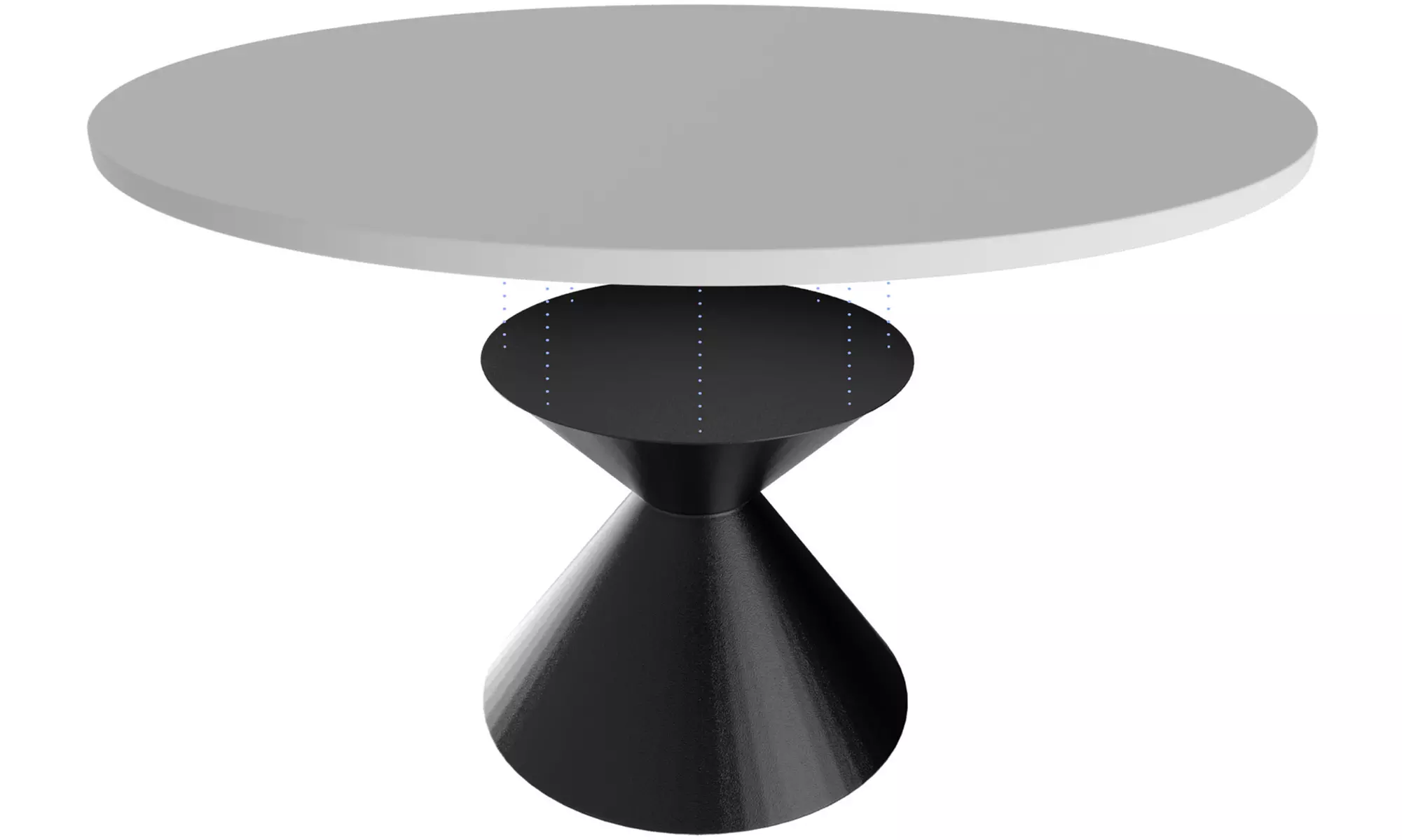 Table ronde fixe design de la marque Frankystar