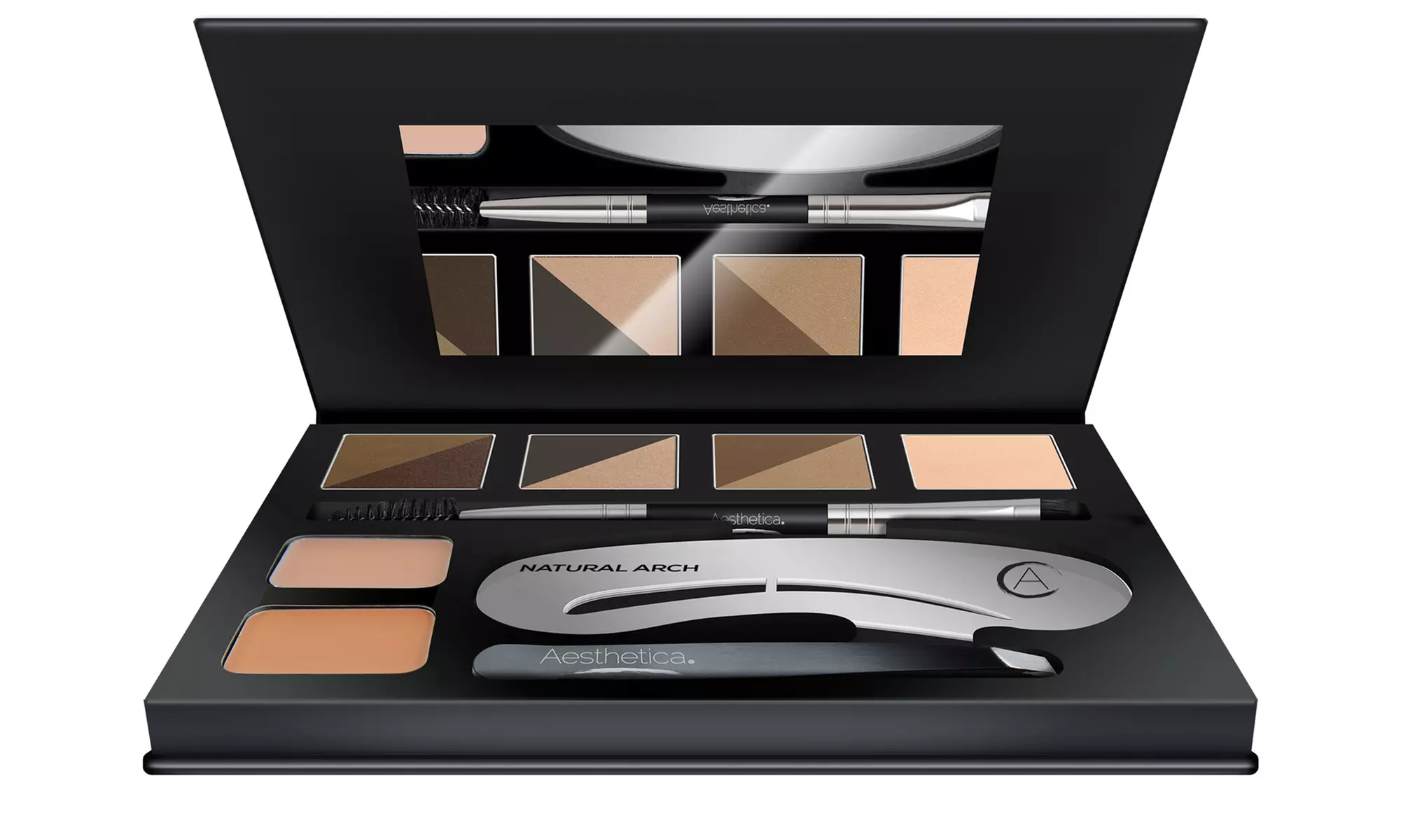 Aesthetica Brow-Contour Kit (16-Piece) - Second Medium