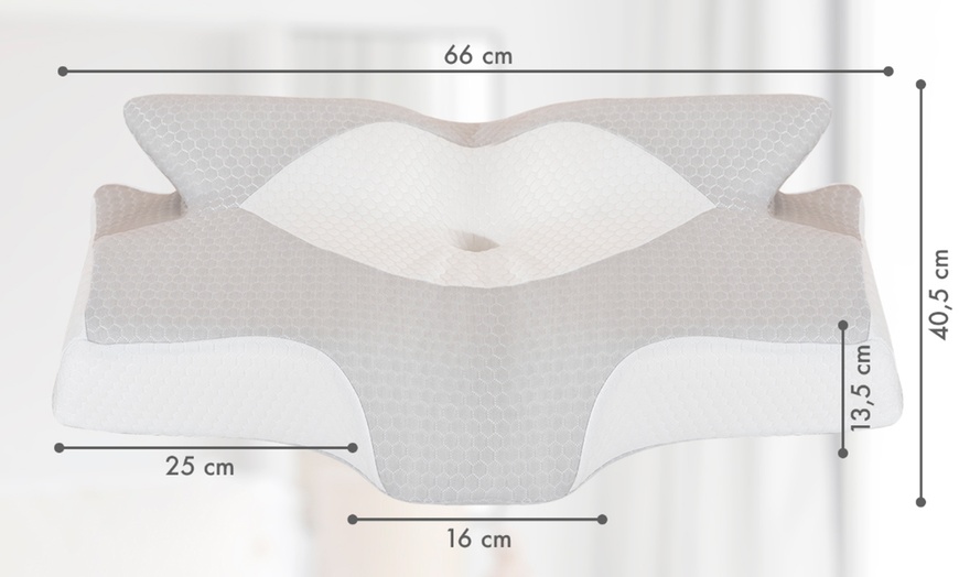 Image 5: Oreiller papillon à mémoire de forme avec 6 zones de confort