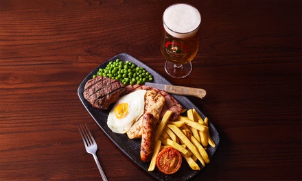 2 x Mains & 2 x Drinks (Glass of Wine/ Pint of Beer/Soft Drink) - The People's Pub