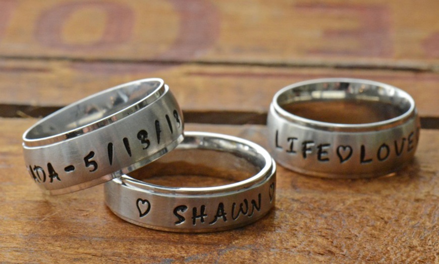 Personalized Stamp Ring | Groupon Goods