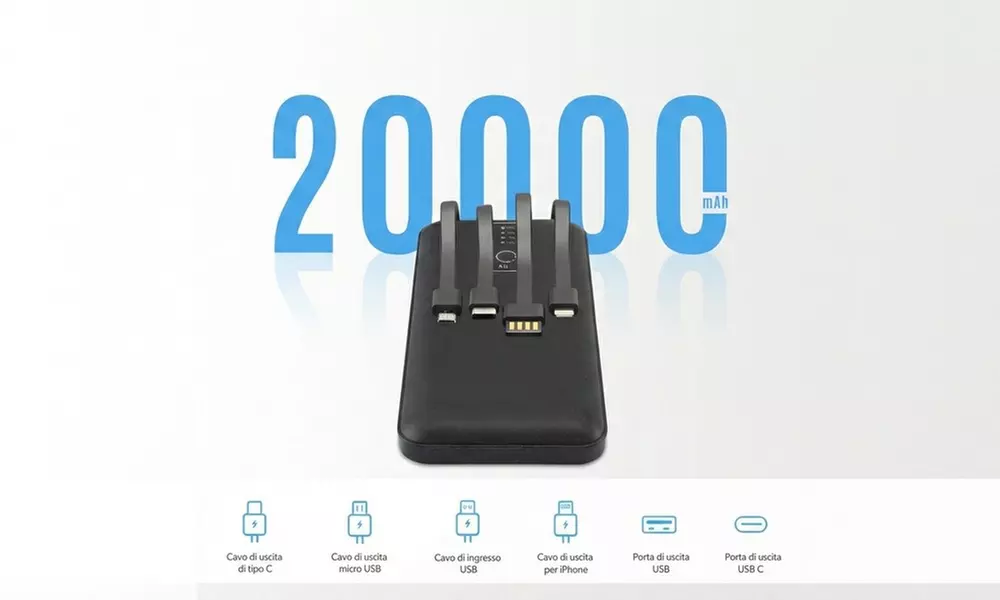 Power Bank 2000 mAh coloris aléatoire