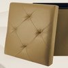 Image 29: Pouf carré en simili cuir avec espace de rangement