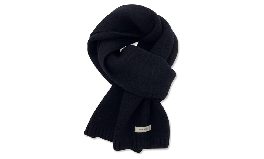 Image 2: Unisex-Strickschal aus Wolle