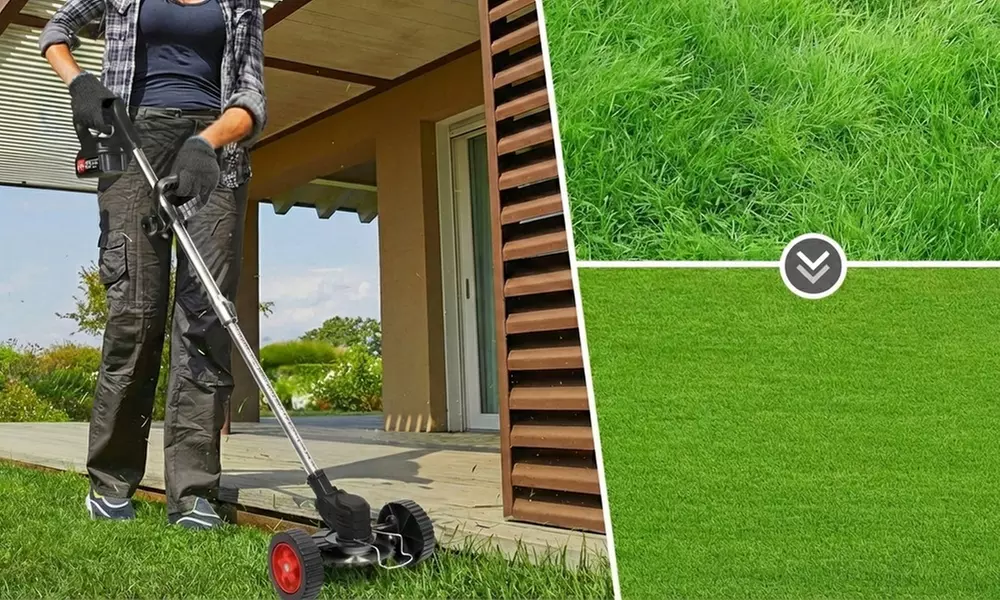 Cortacésped eléctrico plegable con motor potente y pantalla LED - Image 4