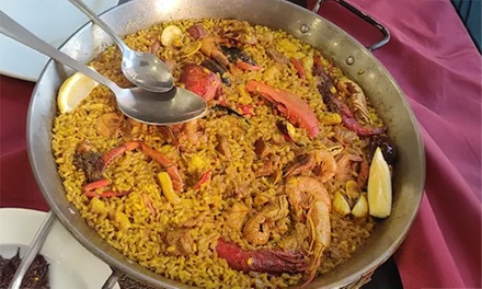 Menú de arroz con bogavante y marisco para 2 personas con entrantes y 1 botella de vino - Restaurante Goyo