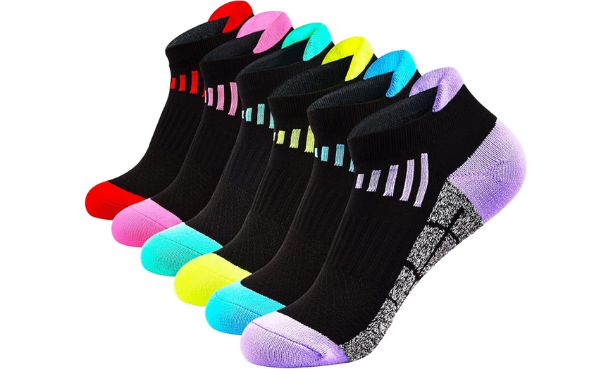Image 2: 1 oder 6 Paare Sport-Knöchel-Socken für Damen oder Herren