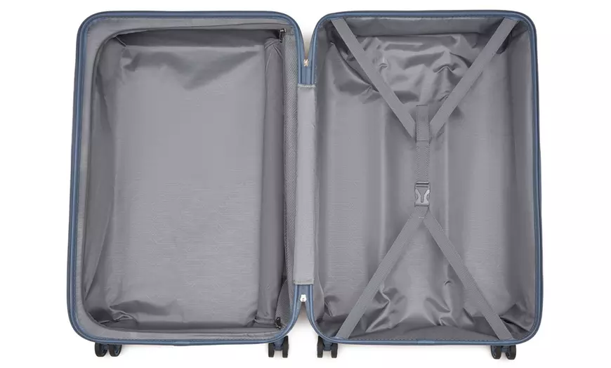 Image 14: Maleta o juego de maletas de ruedas de ABS con diseño tipo denim