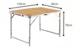 Table pliante valise pour 4 ou 6 personnes, dimension 80 x 60 x 69 cm, marque O'Camp - Image 2