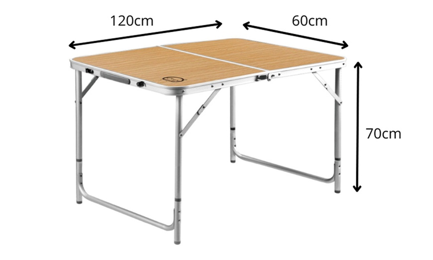 Image 2: Table pliante valise pour 4 ou 6 personnes, marque O'Camp