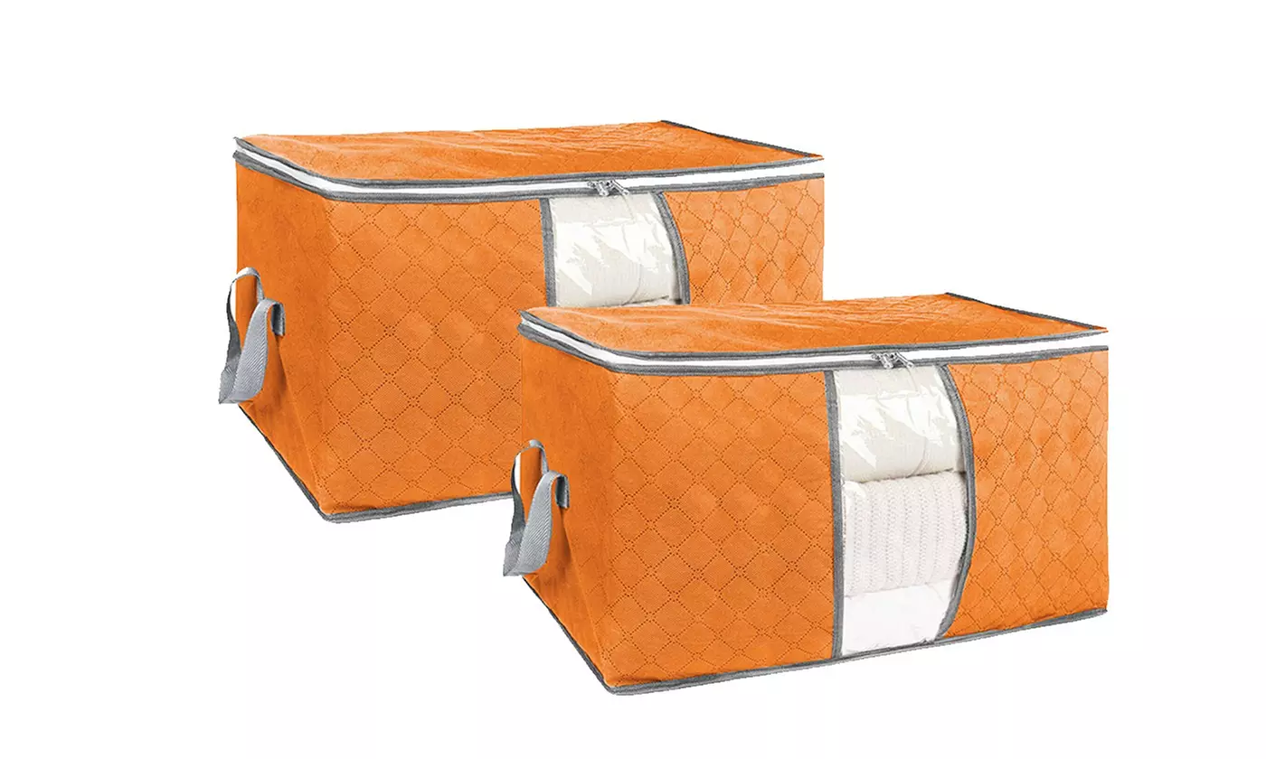 Non-Woven Clothes Storage Under-Bed Bins Foldable Closet Organizer Containers