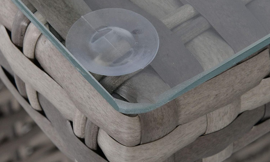 Image 11: Outsunny Rattan-Effect Five-Seater Sofa Set