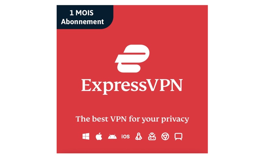 Image 1: ExpressVPN : Clé d’activation 25 jours ou 1 mois