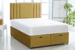 Plush Velvet Ottoman Gas Lift Bed with Memory Spring Mattress And Panel Headboard - Second Medium