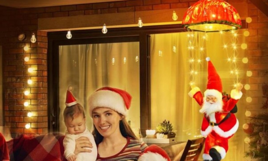 Image 3: Santa Claus Christmas Parachute Lights