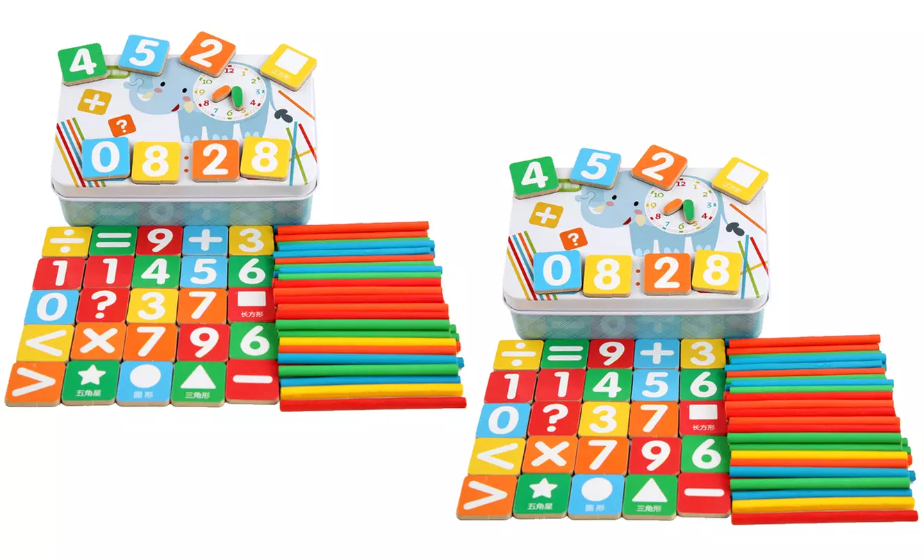 1x oder 2x Magnetisches Mathematik-Lernspielzeug für Kinder