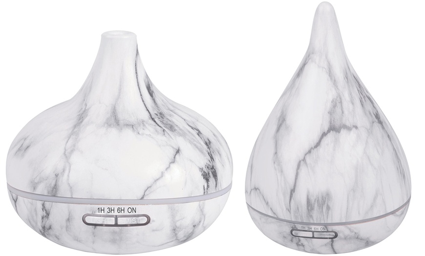 Image 2: Marble-Effect Diffuser with Oils