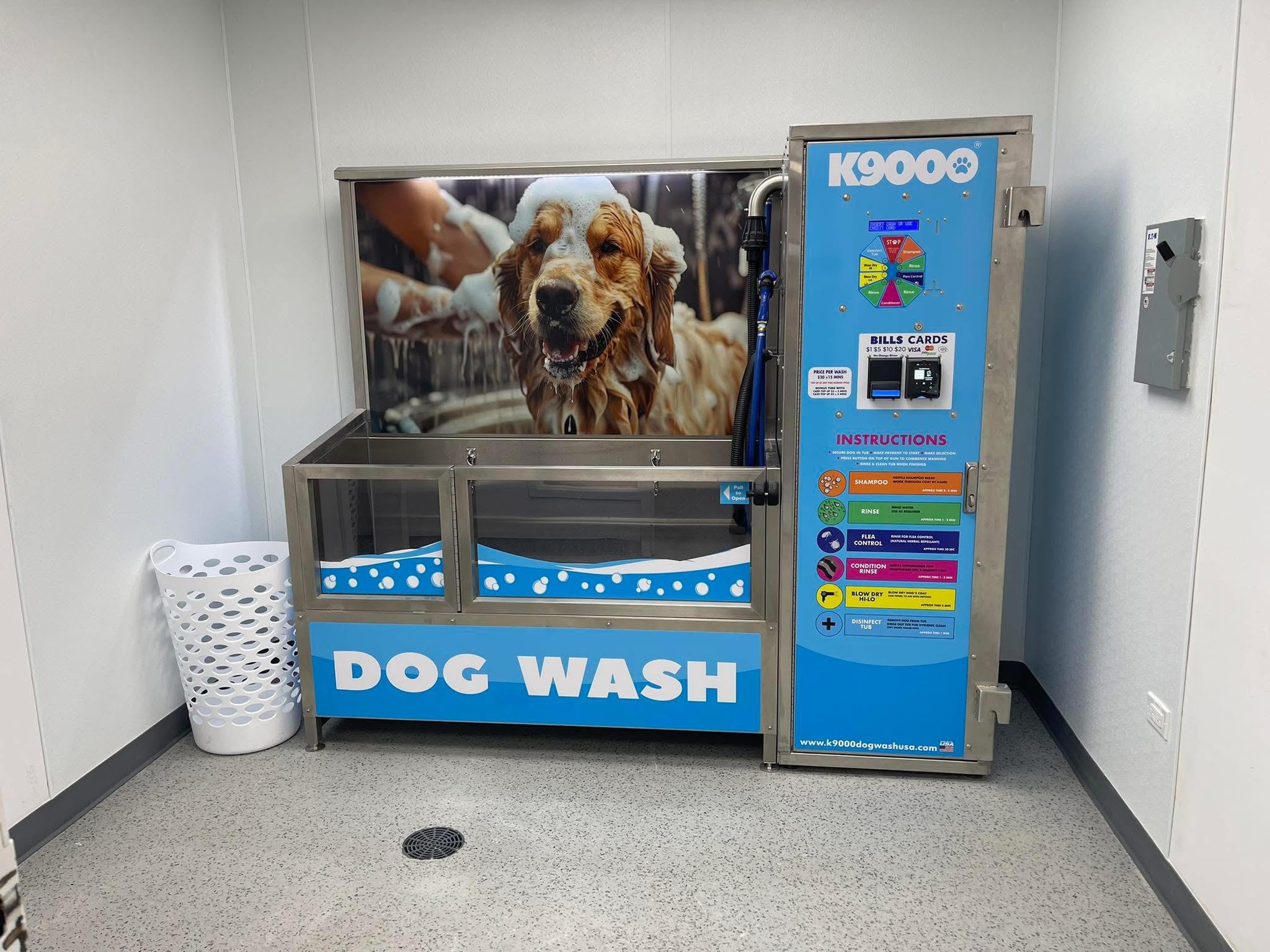 Self-service dog wash: Choose Your Pampering Package for Your Pup