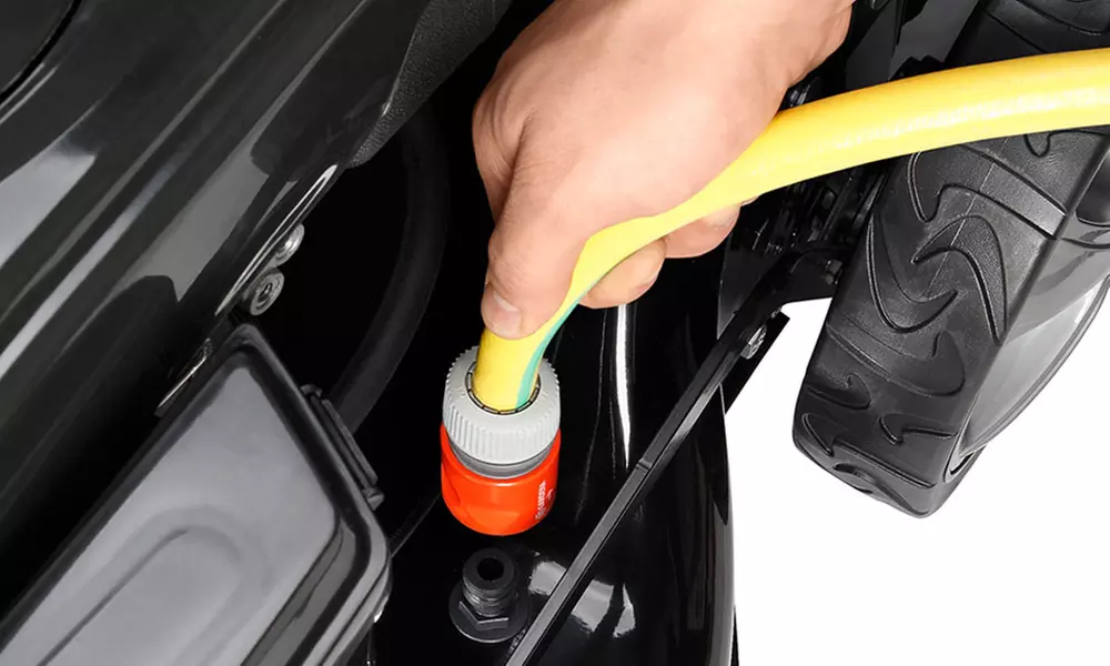 BRAST Benzin-Rasenmäher inkl. Selbstantrieb 2 kW (2,7 PS) sowie verstellbarer Schnittbreite u. Schnitthöhe - Second Medium