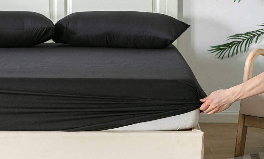 Image 8: Weiches Spannbetttuch