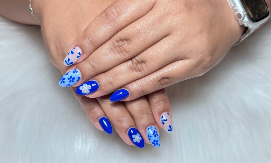 Image 7: SNS Manicure w/ Spa or Gel Pedicure, Gel X Set w/ Gel Pedicure & More