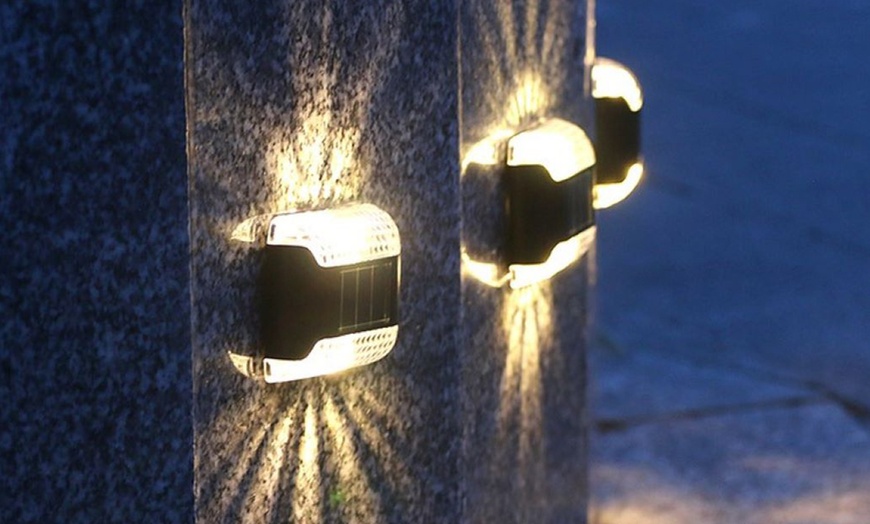 Image 2: Solar Lights Outdoor Decorative Wall Lights