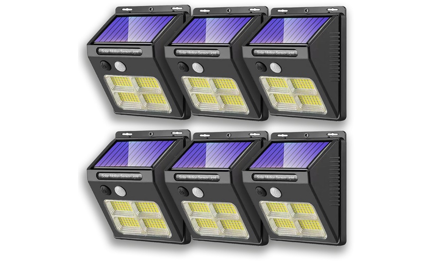 Image 9: Upto Six Motion Sensor 100 or 112 LED Bright White Solar Light