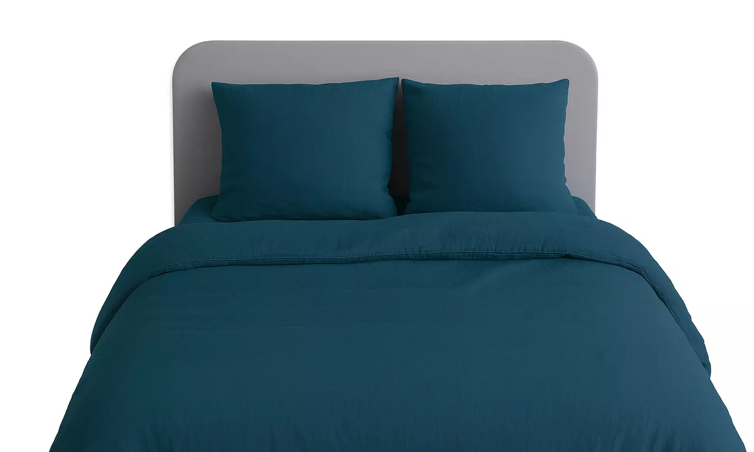 Parure de lit "Uni" micro lavée