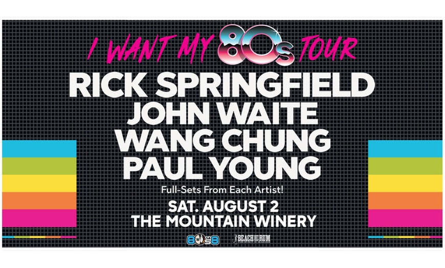 Image 1: Rick Springfield: I WANT MY 80'S TOUR - Up to 47% Off