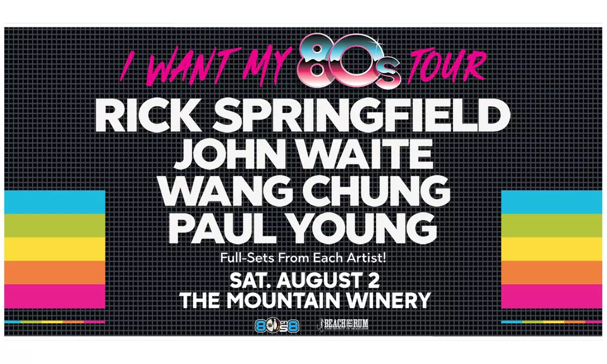 Rick Springfield: I WANT MY 80'S TOUR - Up to 47% Off