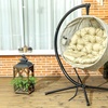 Image 1: Outsunny Round Egg Chair