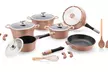 Batterie de cuisine 17 pièces en aluminium de Royalty Line, coloris au choix - Image 5