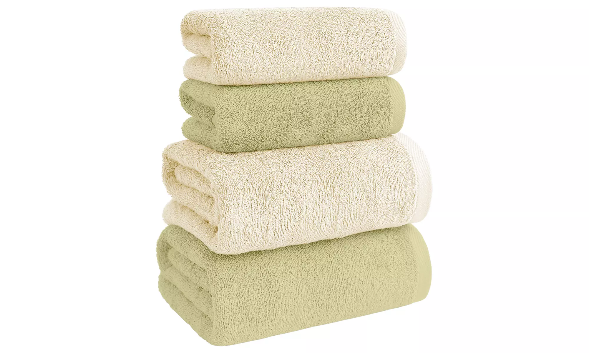 Set de 4 serviettes de bain