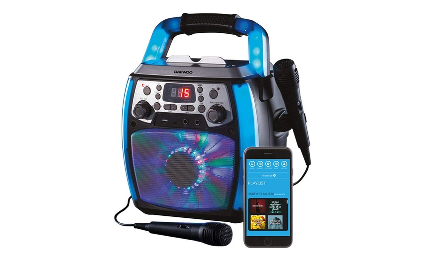 Image 2: Daewoo Bluetooth Karaoke Machine